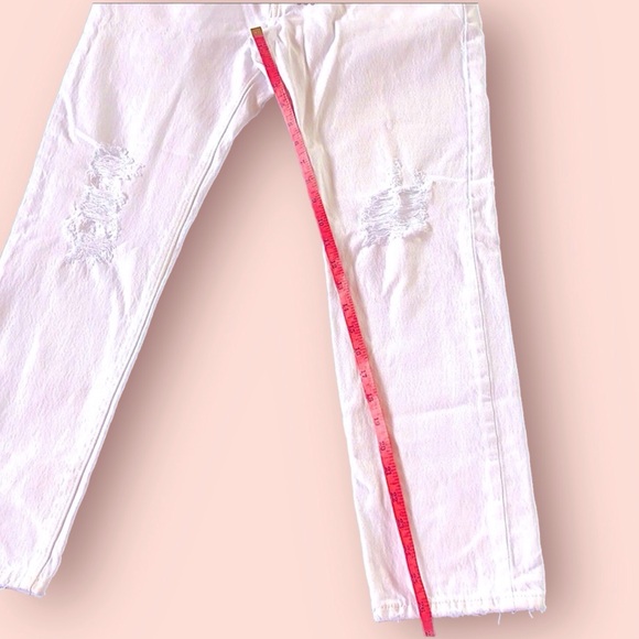 Levi’s 501 Distressed Jeans Womens Size 30 Original White - Picture 3 of 10